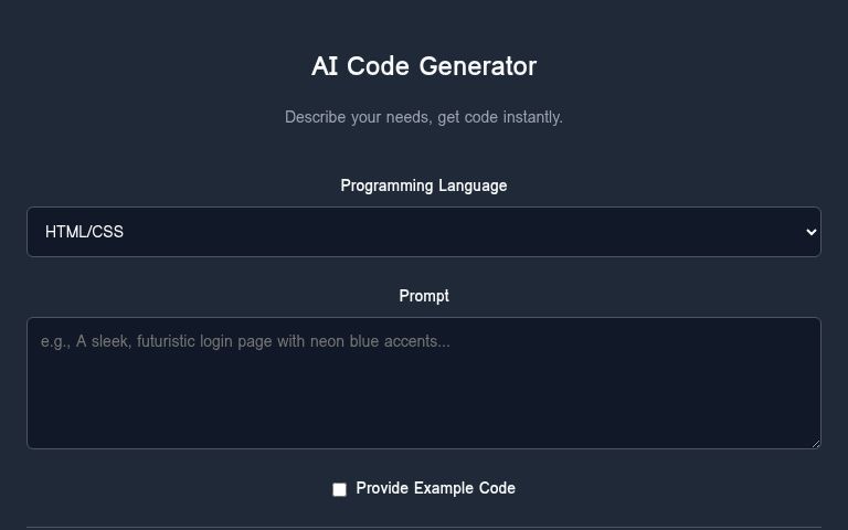 AI Code Generator