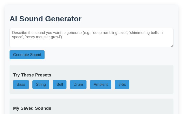 AI Sound Generator