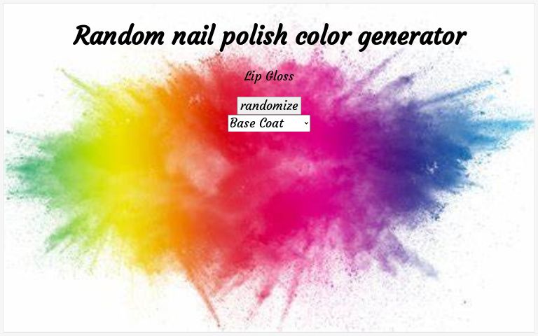 random-nail-polish-color-generator