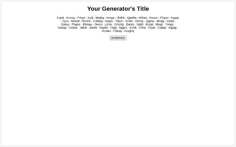 make a name out of letters