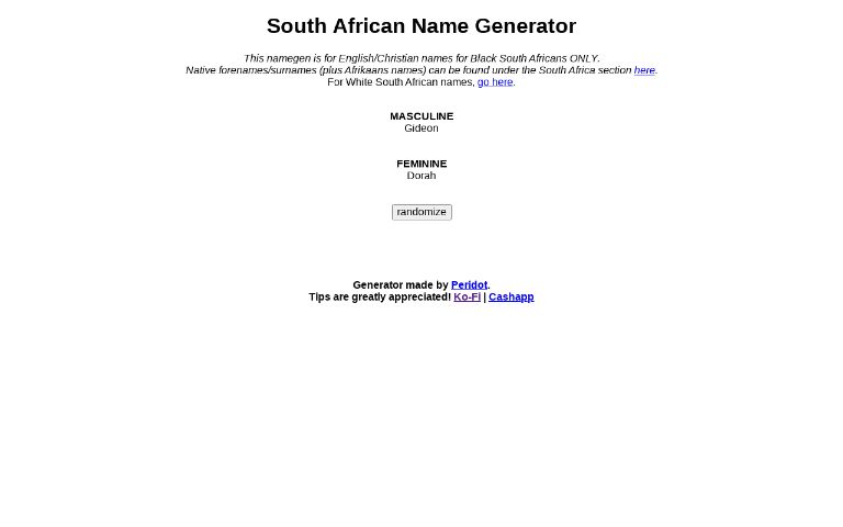 south-african-name-generator