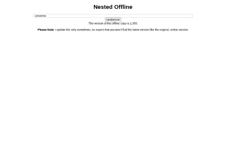 Nested ― Perchance Generator