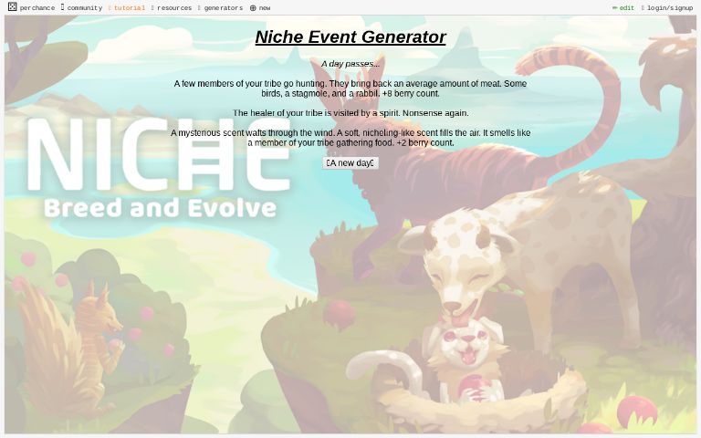 Niche Event Generator