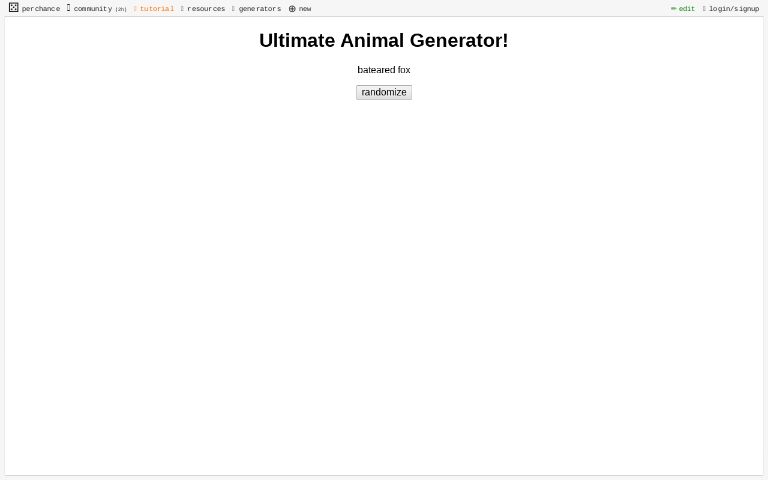 Ultimate Animal Generator!