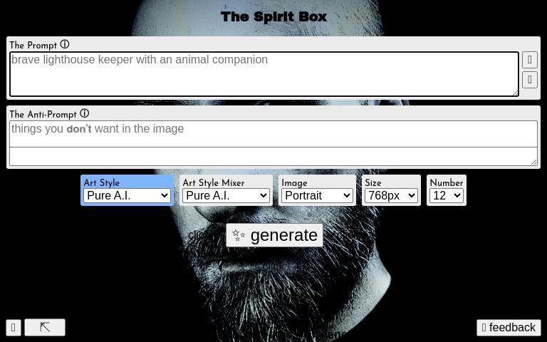 The Spirit Box Perchance Generator