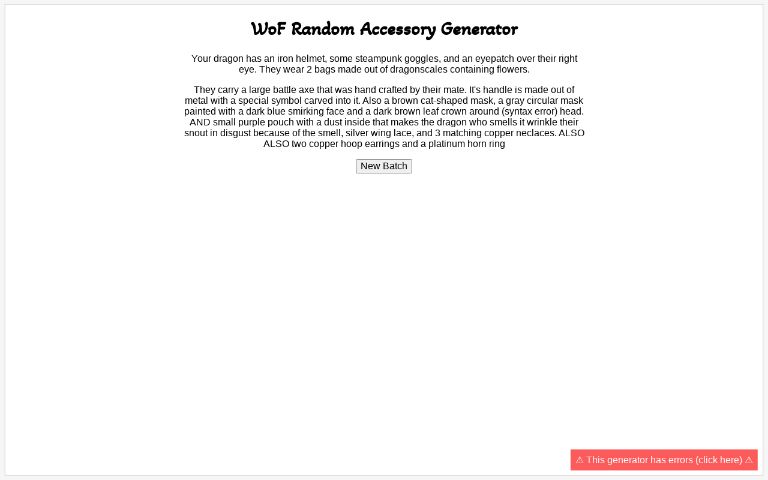 WoF Random Accessory Generator