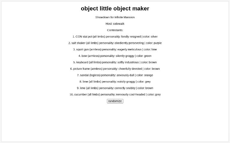 object-oc-perchance-generator