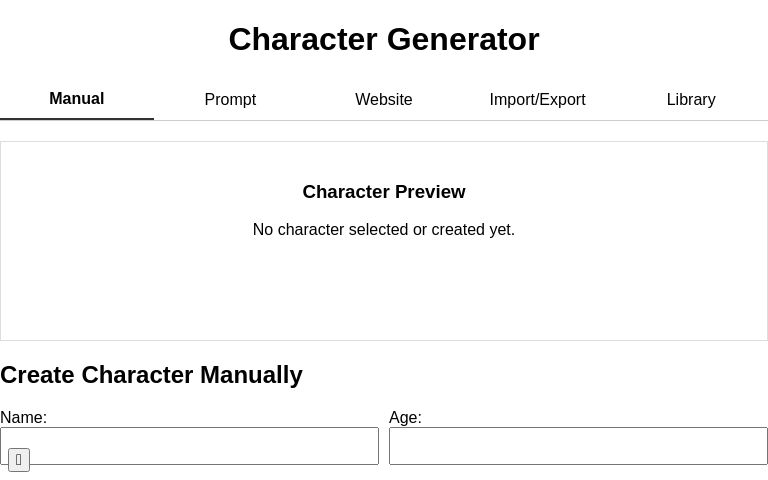Character Generator