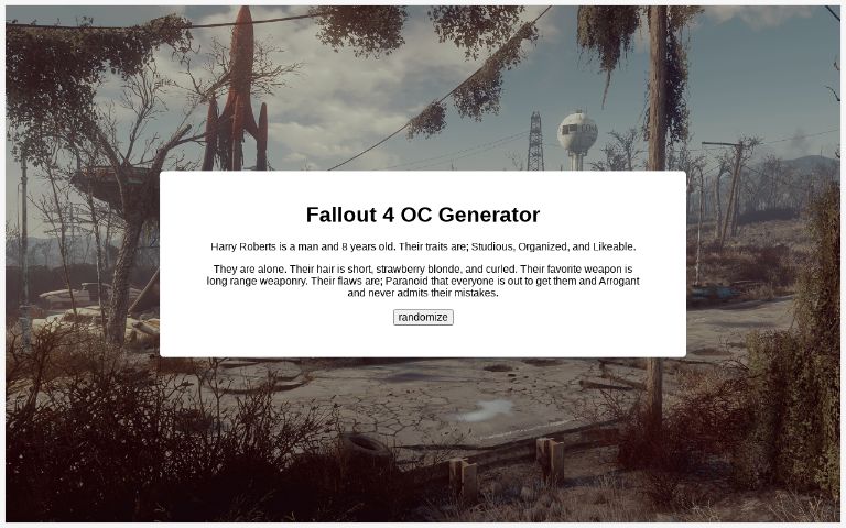 Fallout 4 OC Generator