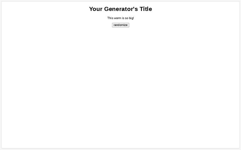 minimal-perchance-generator
