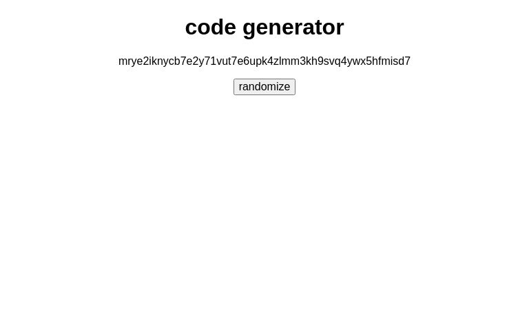code generator