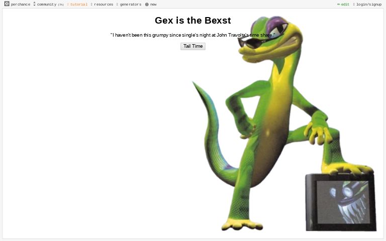 Gex is the Bexst ― Perchance Generator