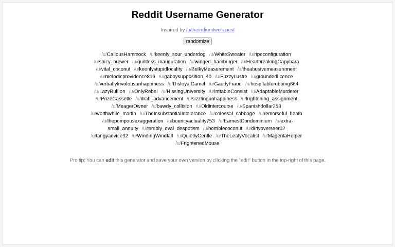 reddit-username-generator