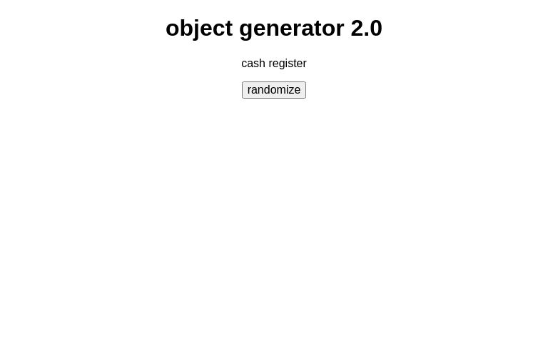 object generator 2.0