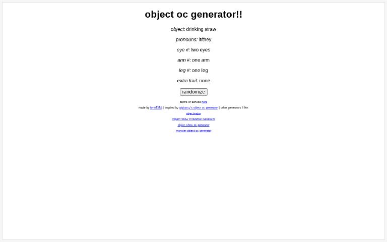 object oc generator!!