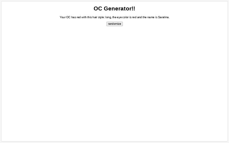 OC Generator!!