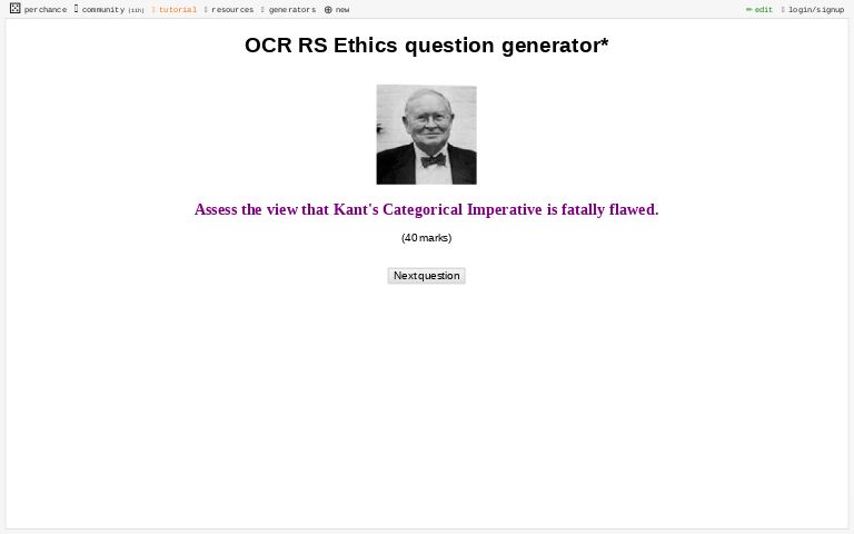 ocr coursework question generator