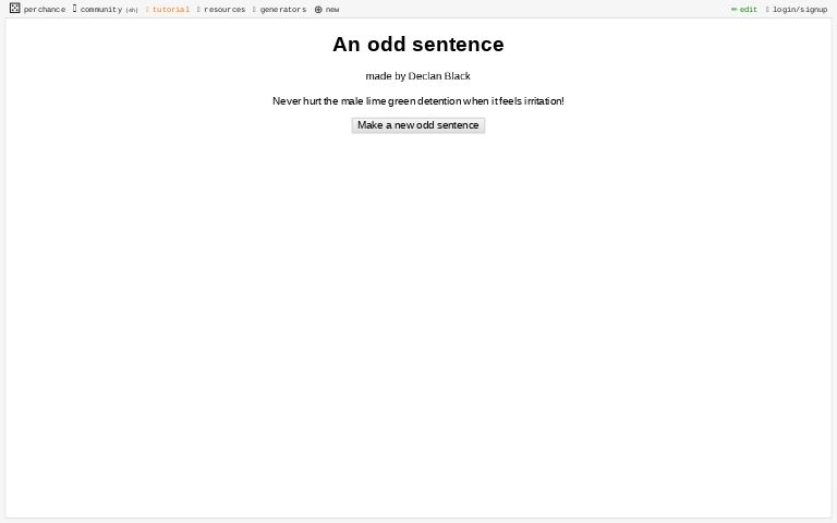 an-odd-sentence-perchance-generator