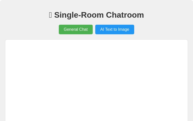 💬 Single-Room Chatroom ― Perchance Generator