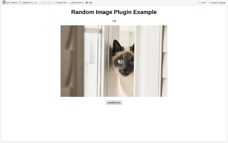 Random Image Plugin Example