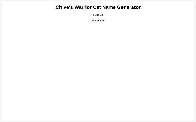 chive-s-warrior-cat-name-generator