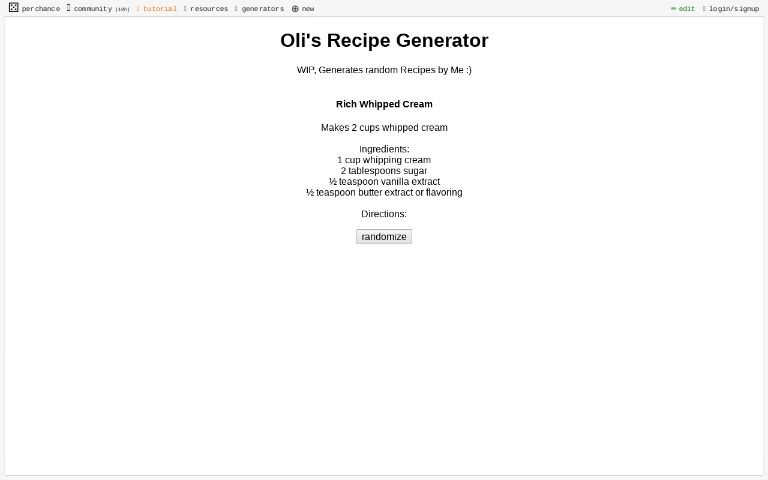 oli-s-recipe-generator