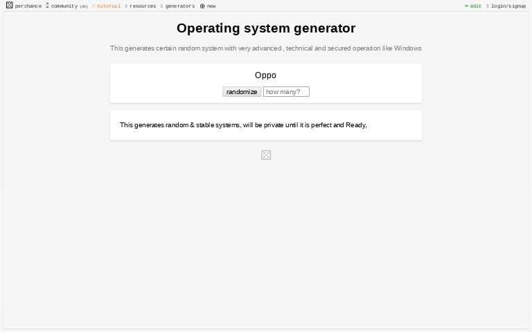 Operating system generator