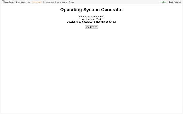 Operating System Generator