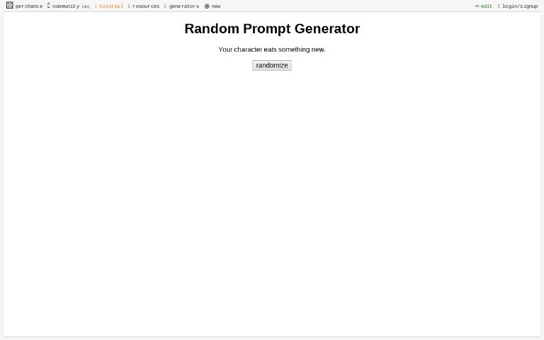 Random Prompt Generator