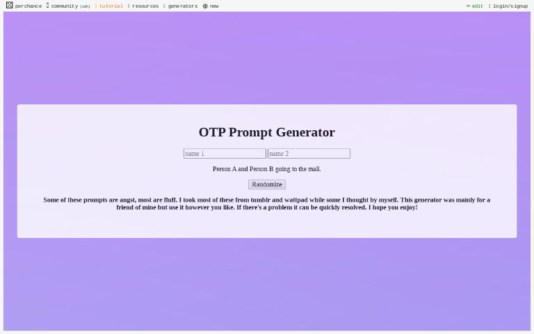 Prompt generator