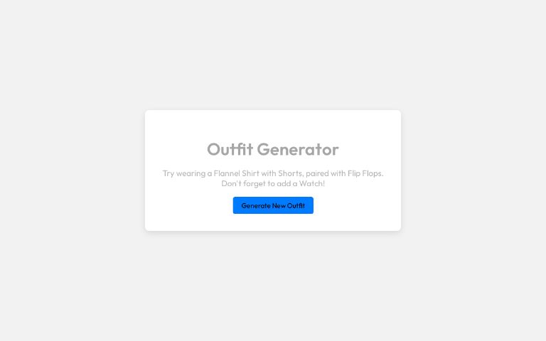 Outfit Generator