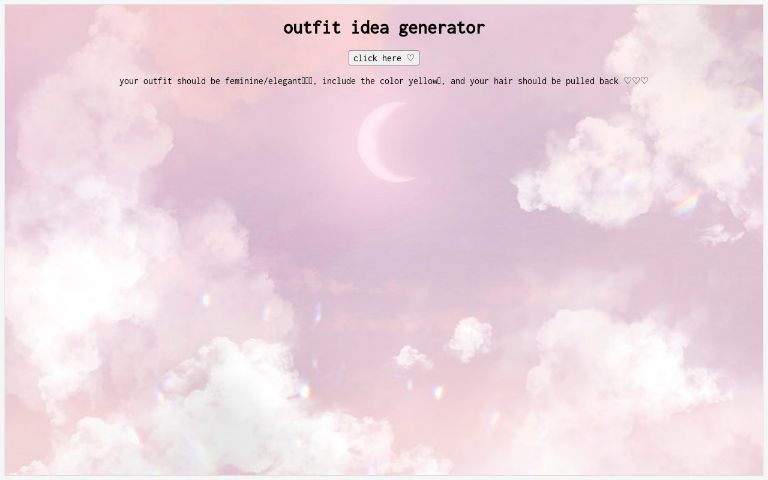 outfit idea generator