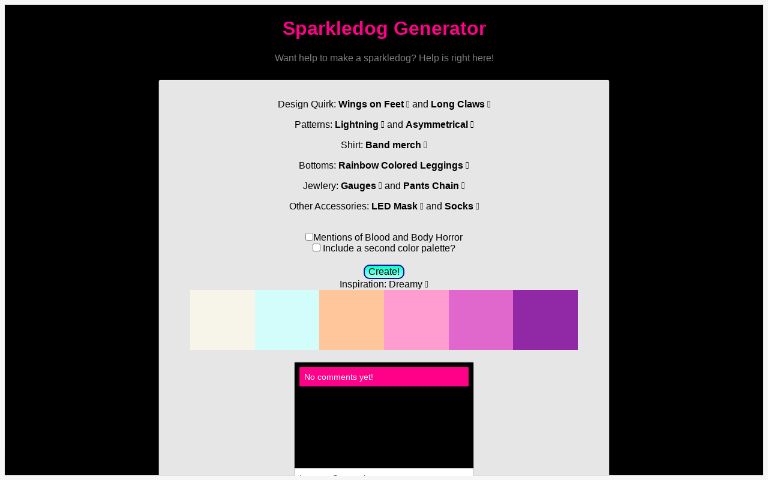 sparkledog-generator