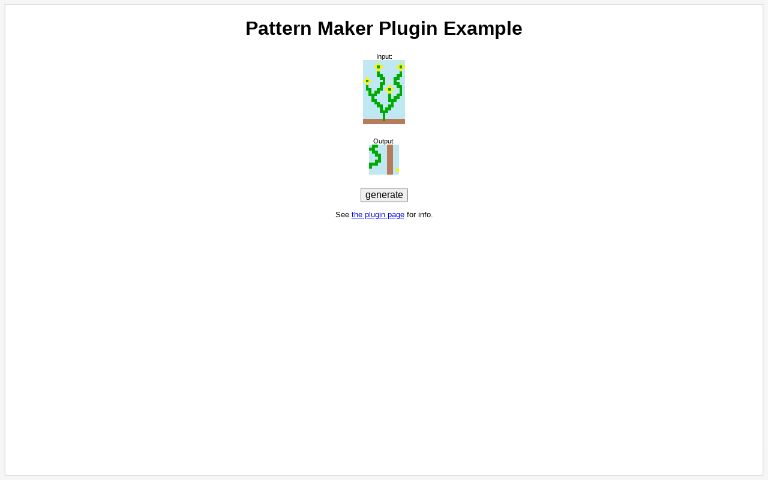 Pattern Maker Plugin Example