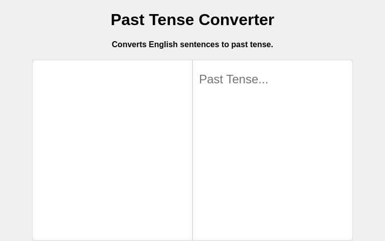 past tense converter