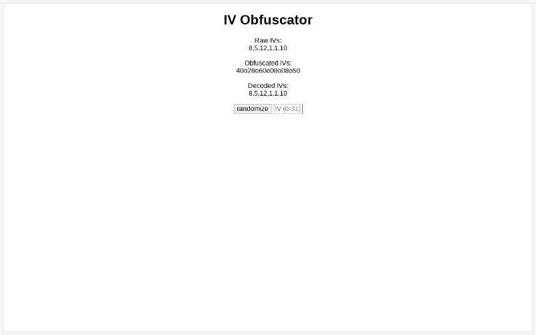 IV Obfuscator ― Perchance Generator