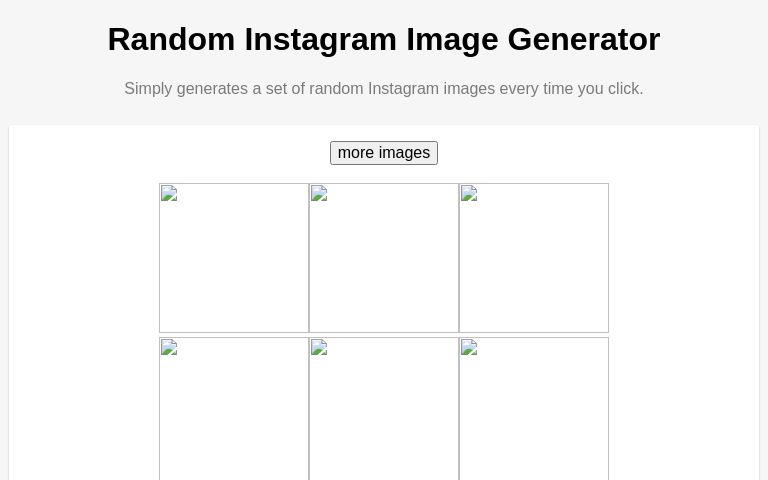 Random Instagram Image Generator