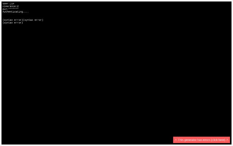 Computer Terminal Template ― Perchance Generator