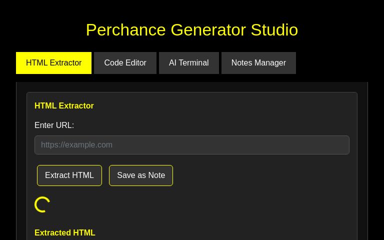 Perchance Generator Studio