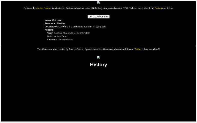 History ― Perchance Generator
