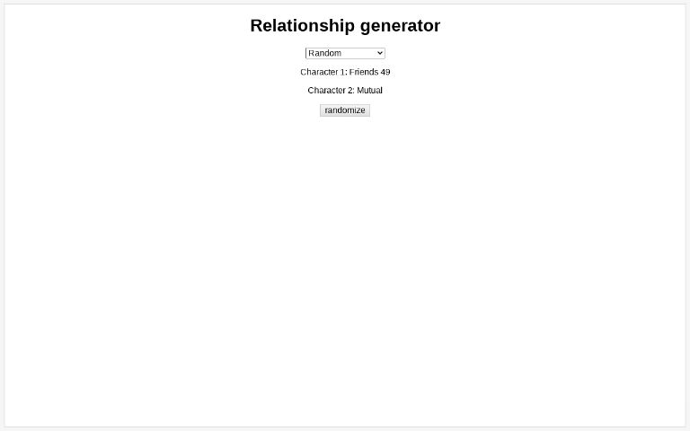 Relationship generator