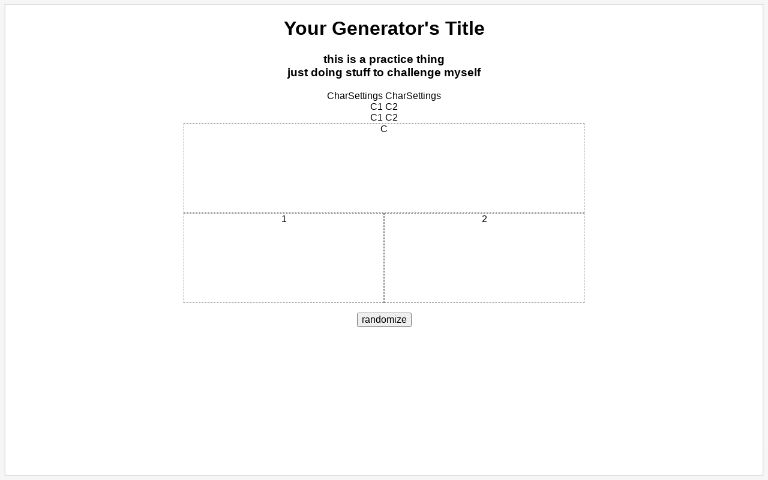 Minimal ― Perchance Generator
