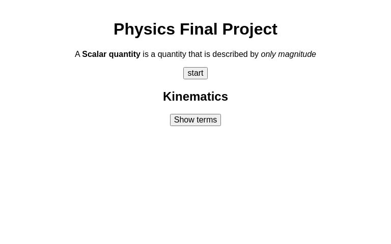 Physics Final Project Perchance Generator