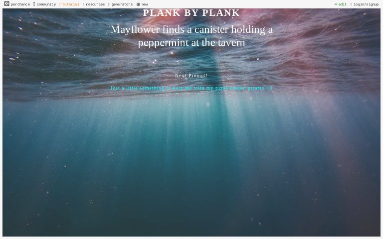 Plank By Plank ― Perchance Generator