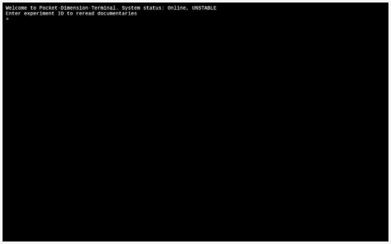 Interative Terminal Template ― Perchance Generator