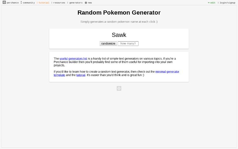 Random Pokemon Generator