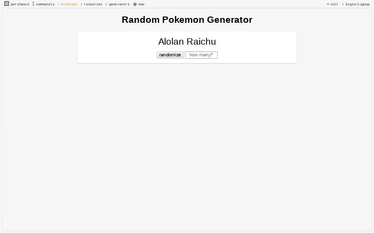 Random Pokemon Generator
