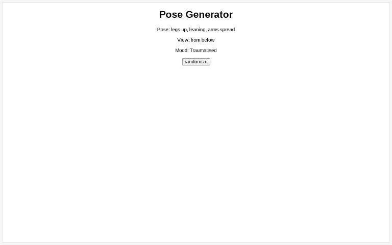 Pose Generator