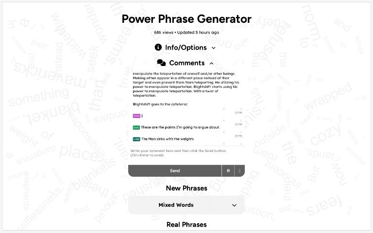 power-phrase-generator