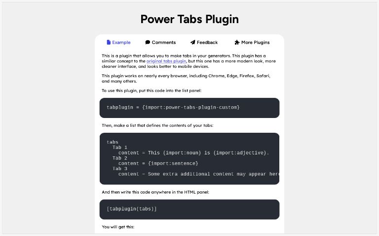 power tabs 2
